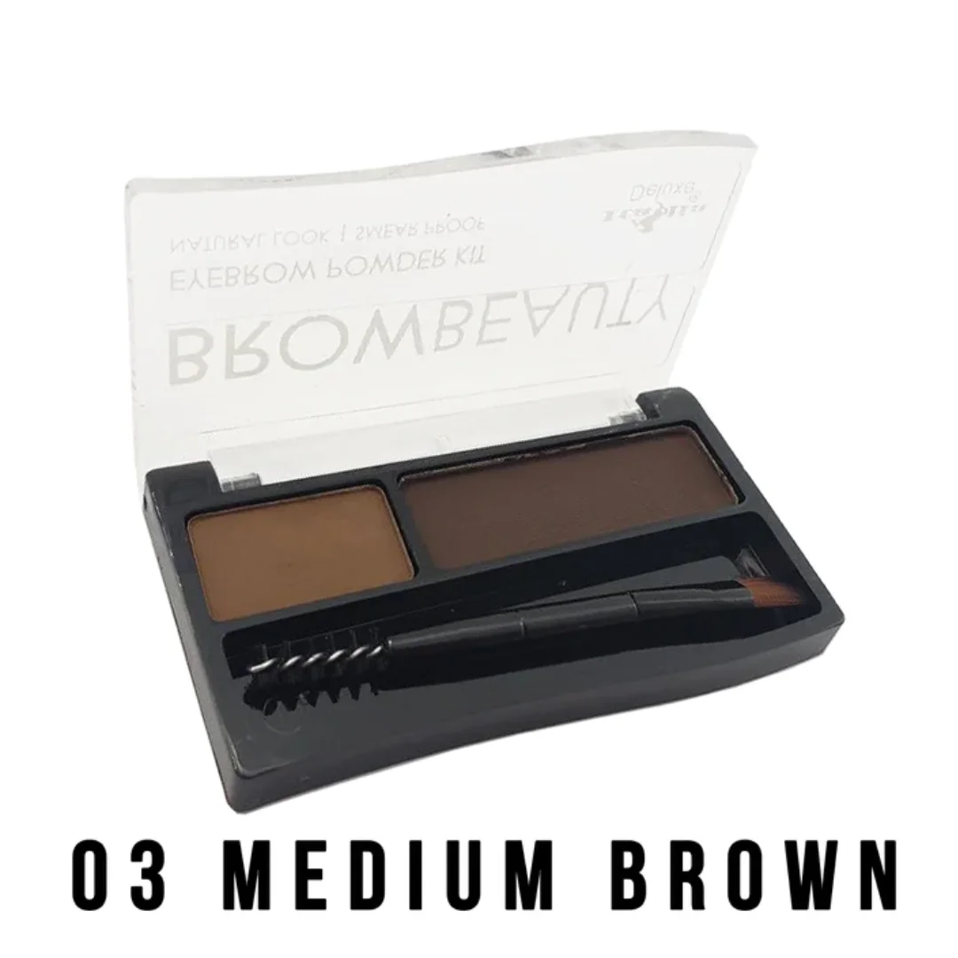 BrowBeauty Eyebrow Powder Kit 03 Medium Brown