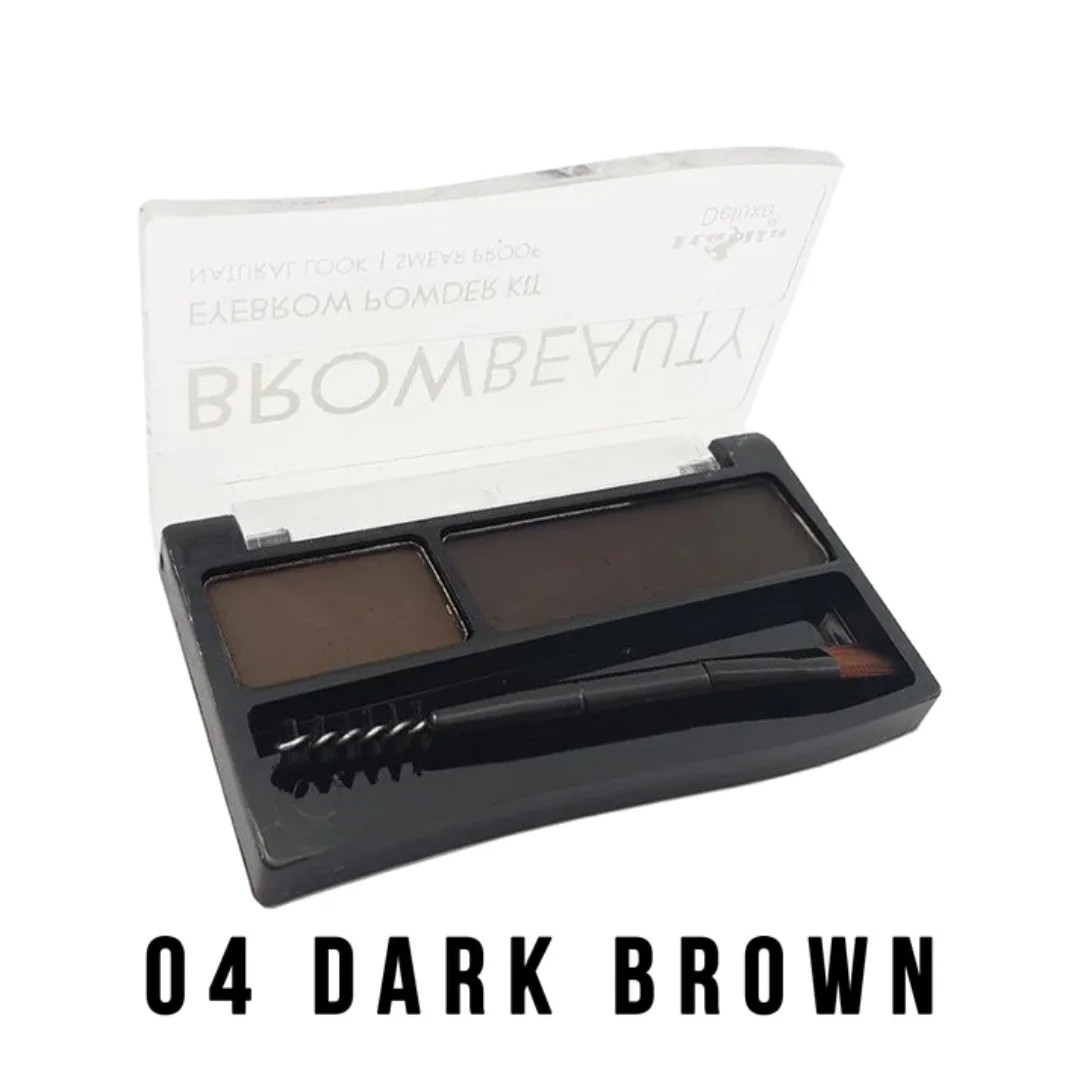 BrowBeauty Eyebrow Powder Kit 04 Dark Brown